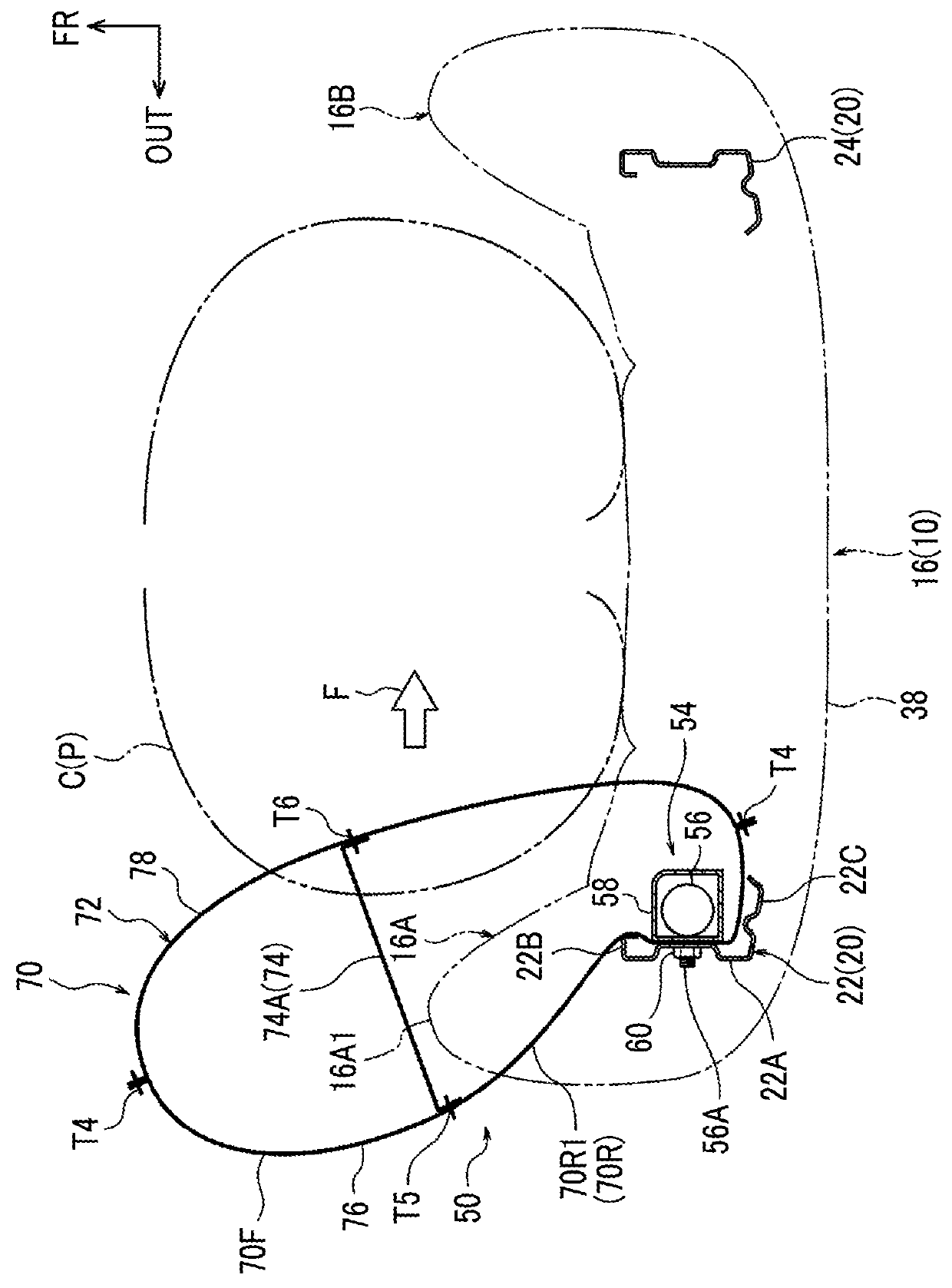 Vehicle seat with side airbag apparatus