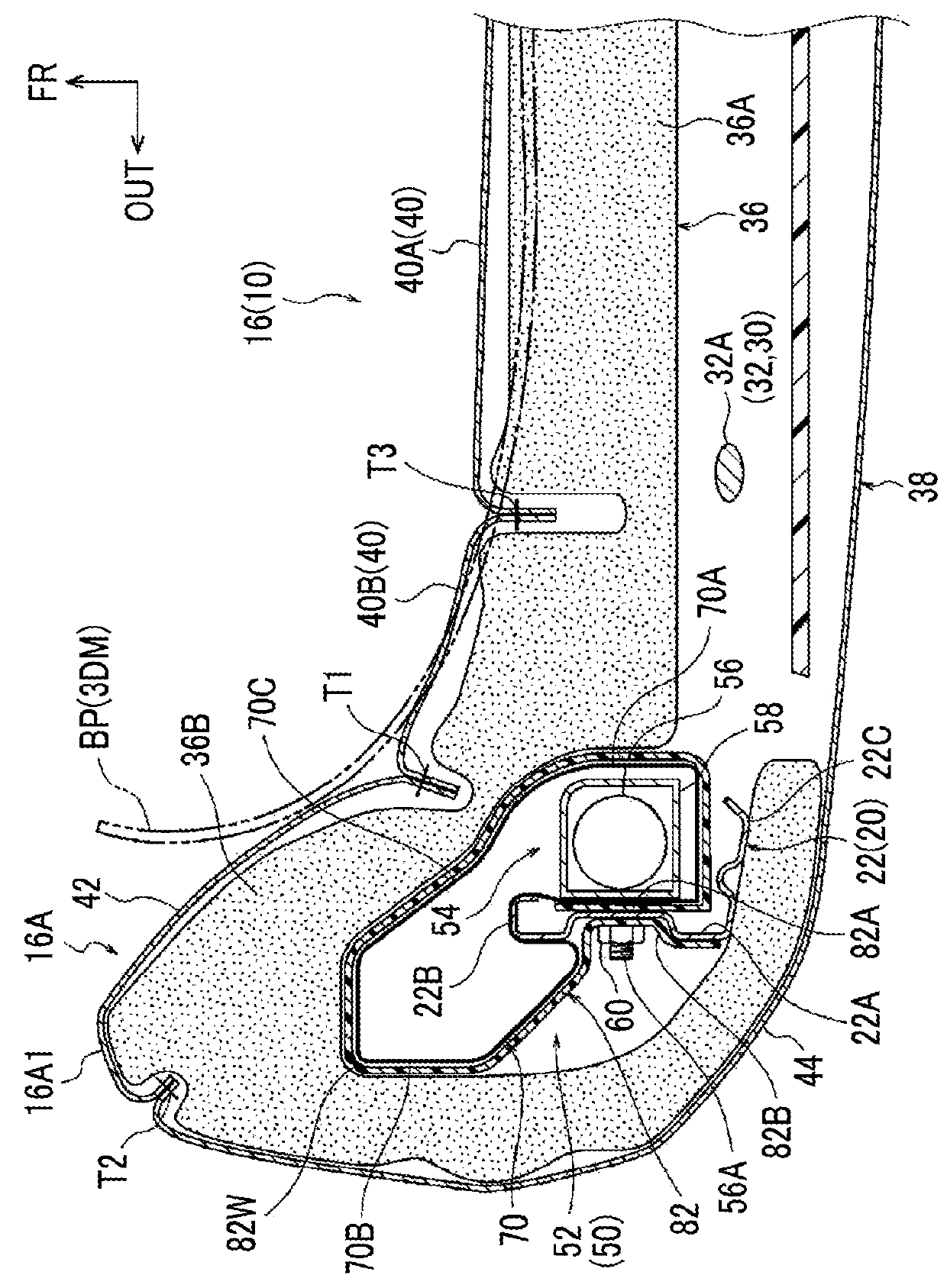 Vehicle seat with side airbag apparatus