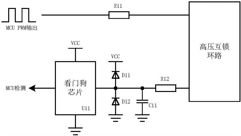 High voltage interlock detection circuit