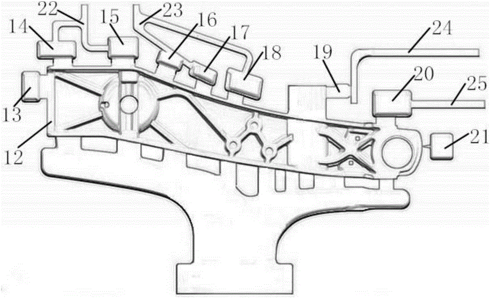 Short wheelchair frame extrusion casting system