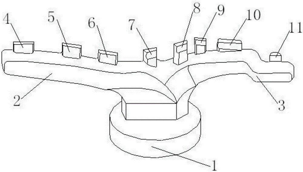 Short wheelchair frame extrusion casting system