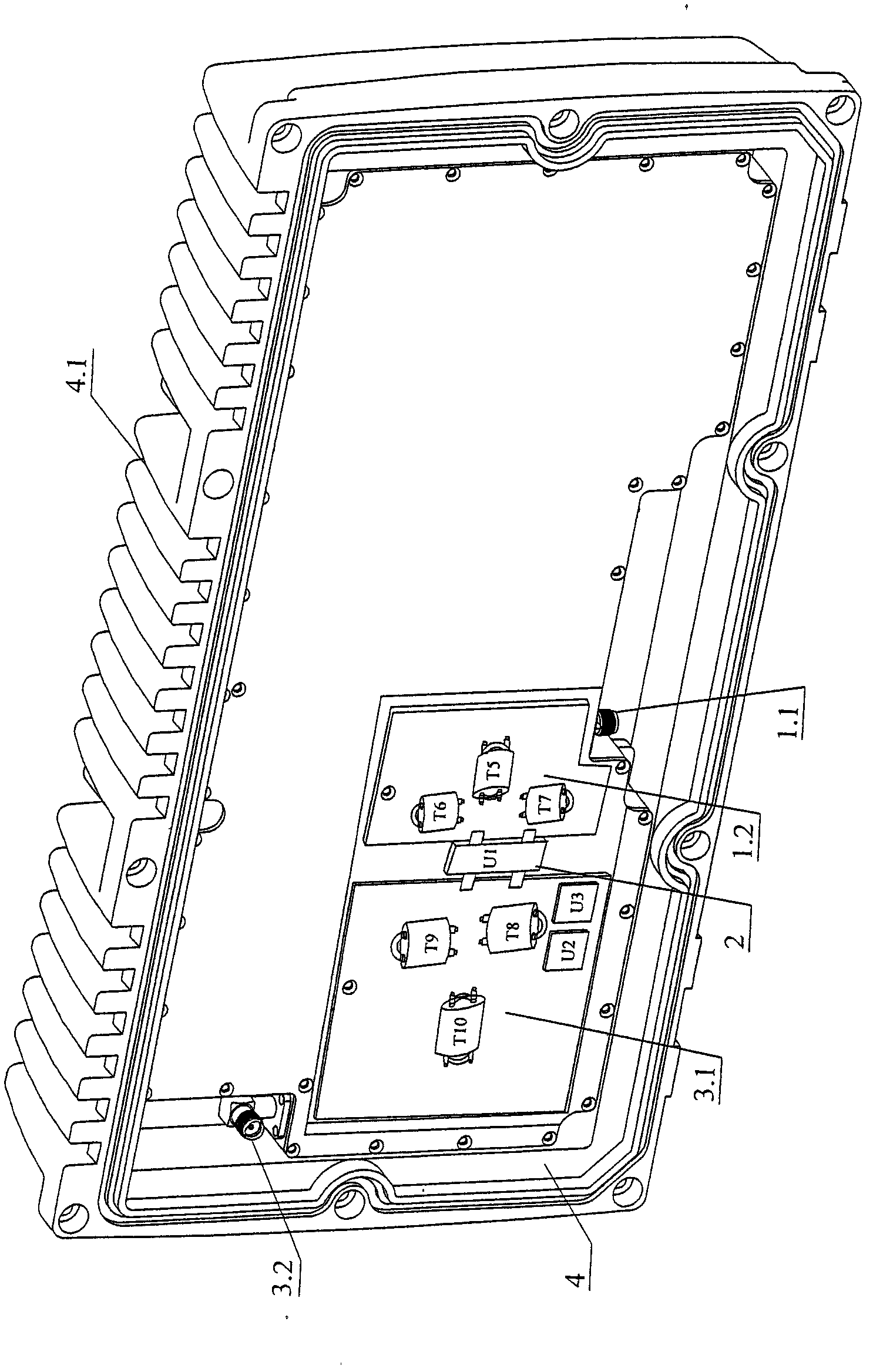 Broadband high-power amplifier