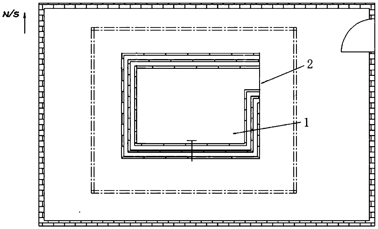 Composite environmental disturbance magnetic field shielding system