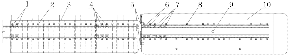 Roll-on/roll-off shipping method for long large steel box girder segment across obstacles