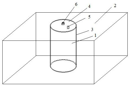 Reinforcement combination of suction caisson foundation and cement-soil mixing pile