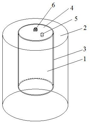 Reinforcement combination of suction caisson foundation and cement-soil mixing pile