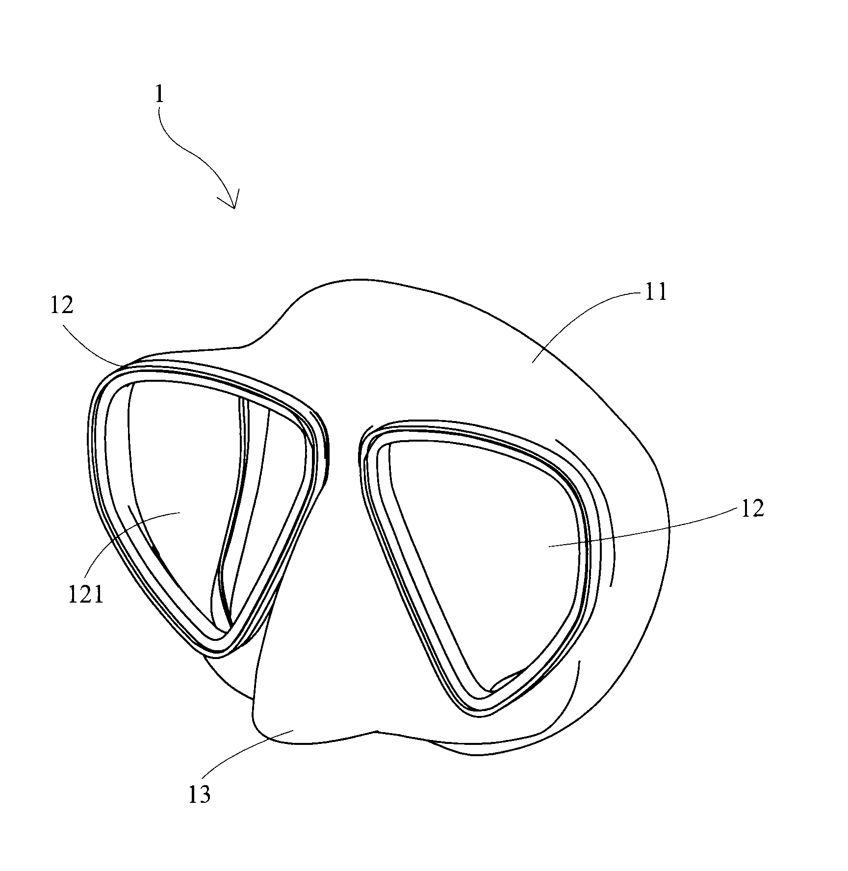 Goggle Mask, Check Valve Device Thereof and Method for Manufacturing a Check Valve Device Thereof