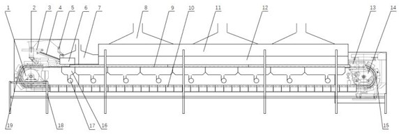 Blast belt type roasting machine and method for roasting pellets