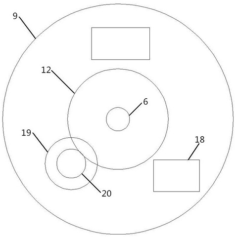 Tank body structure of tunnel concrete tank truck