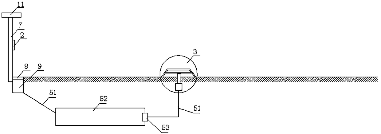 Urban road watering and dust removal system