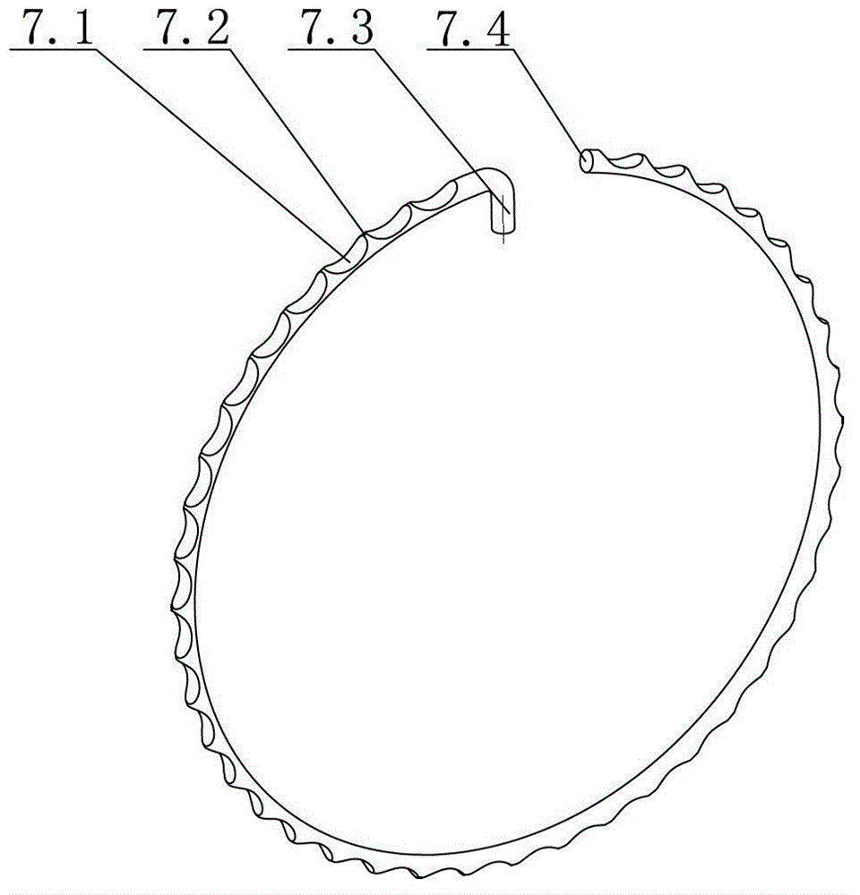 Mechanical expansion shaft of air control C-shaped rings