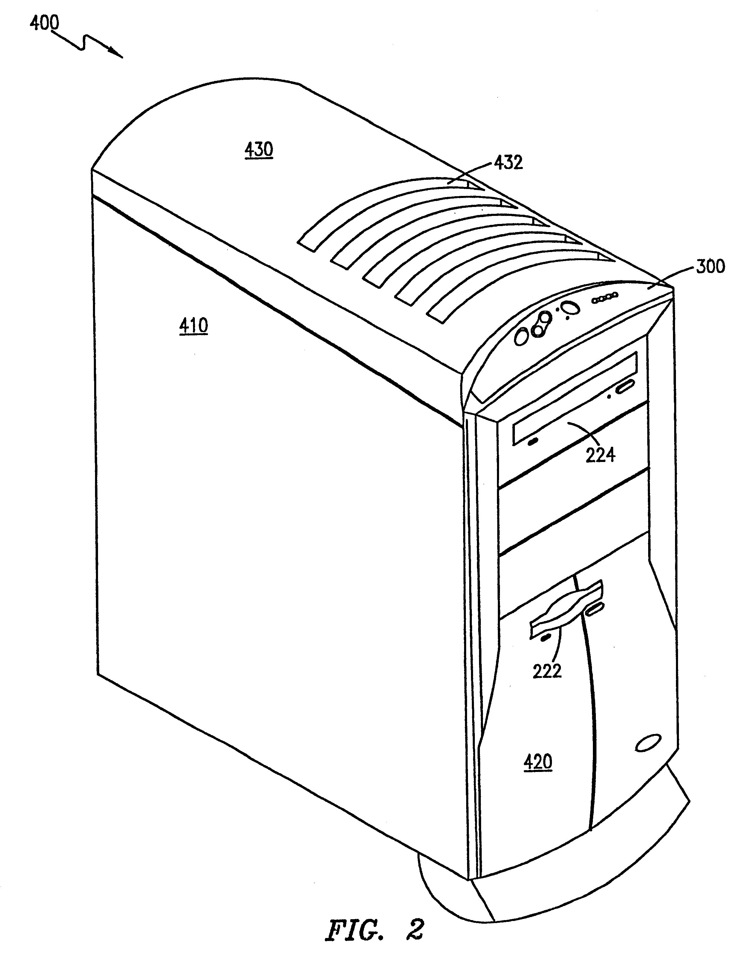 Ergonomic controls for a personal computer CPU