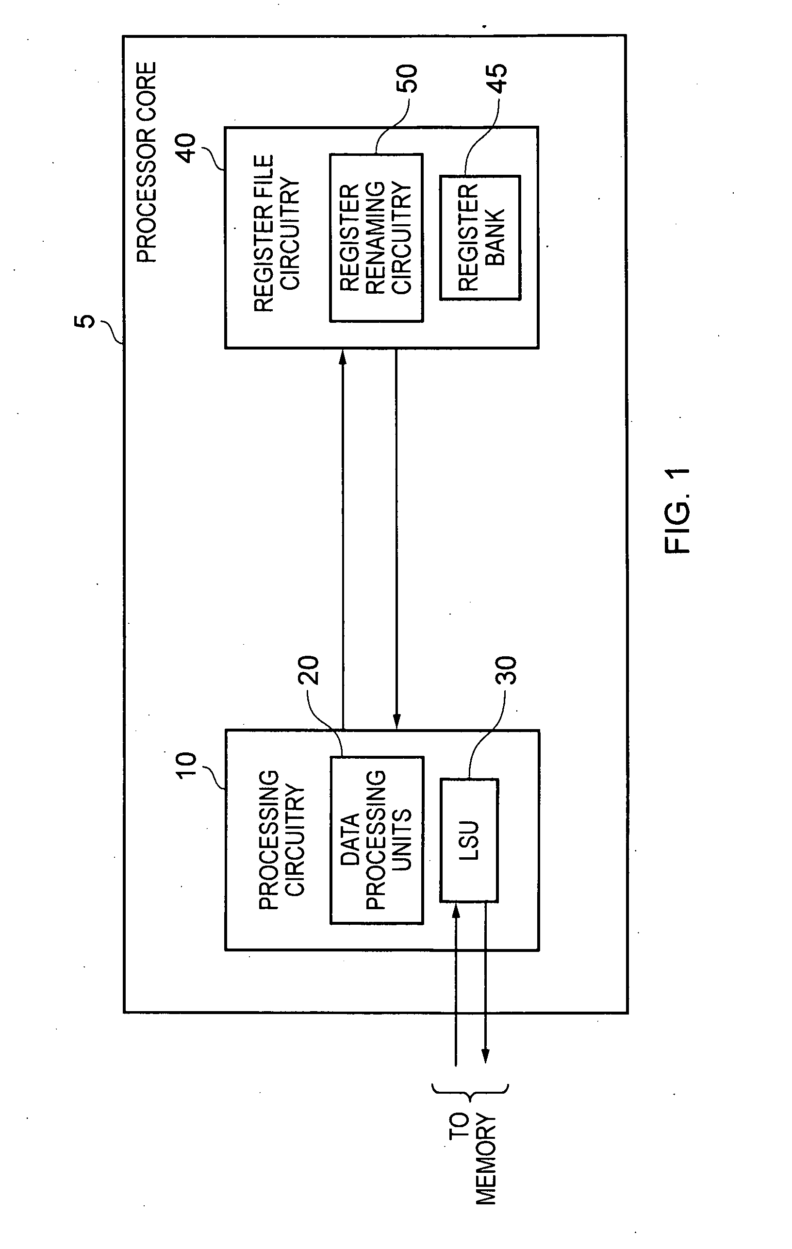 Data processing apparatus and method for performing register renaming without additional registers