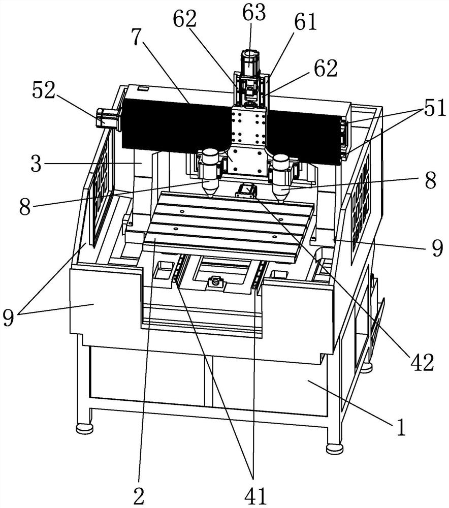 Numerical control edge milling machine