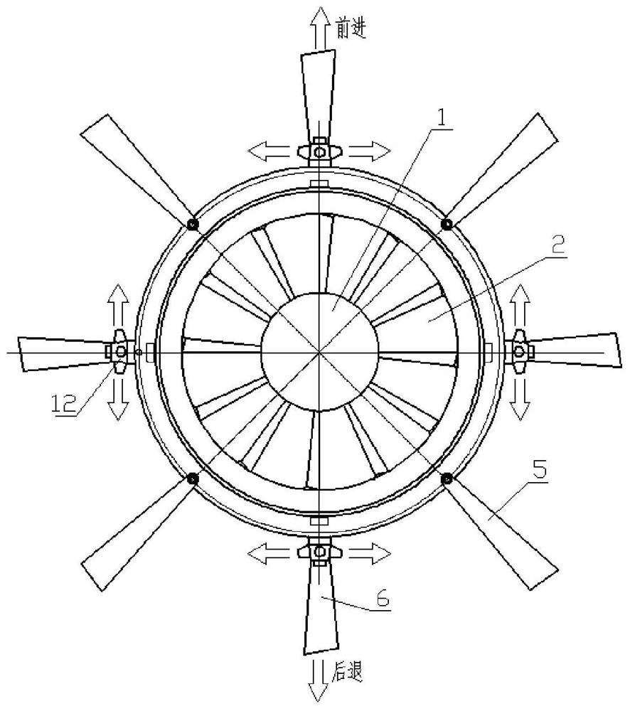 A rudder-controlled jet dual-rotor aircraft