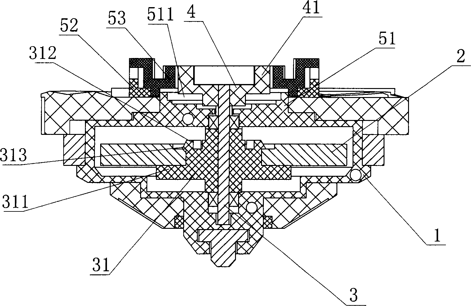 Multiple driving toy top with flywheel and its multiple driving launcher