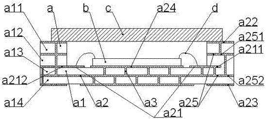 A miniaturized high-isolation ceramic packaging structure