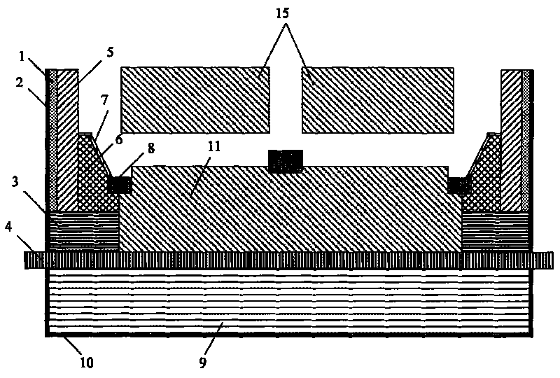 Method for preventing aluminium leakage from side parts and bottom part of aluminium electrolysis bath