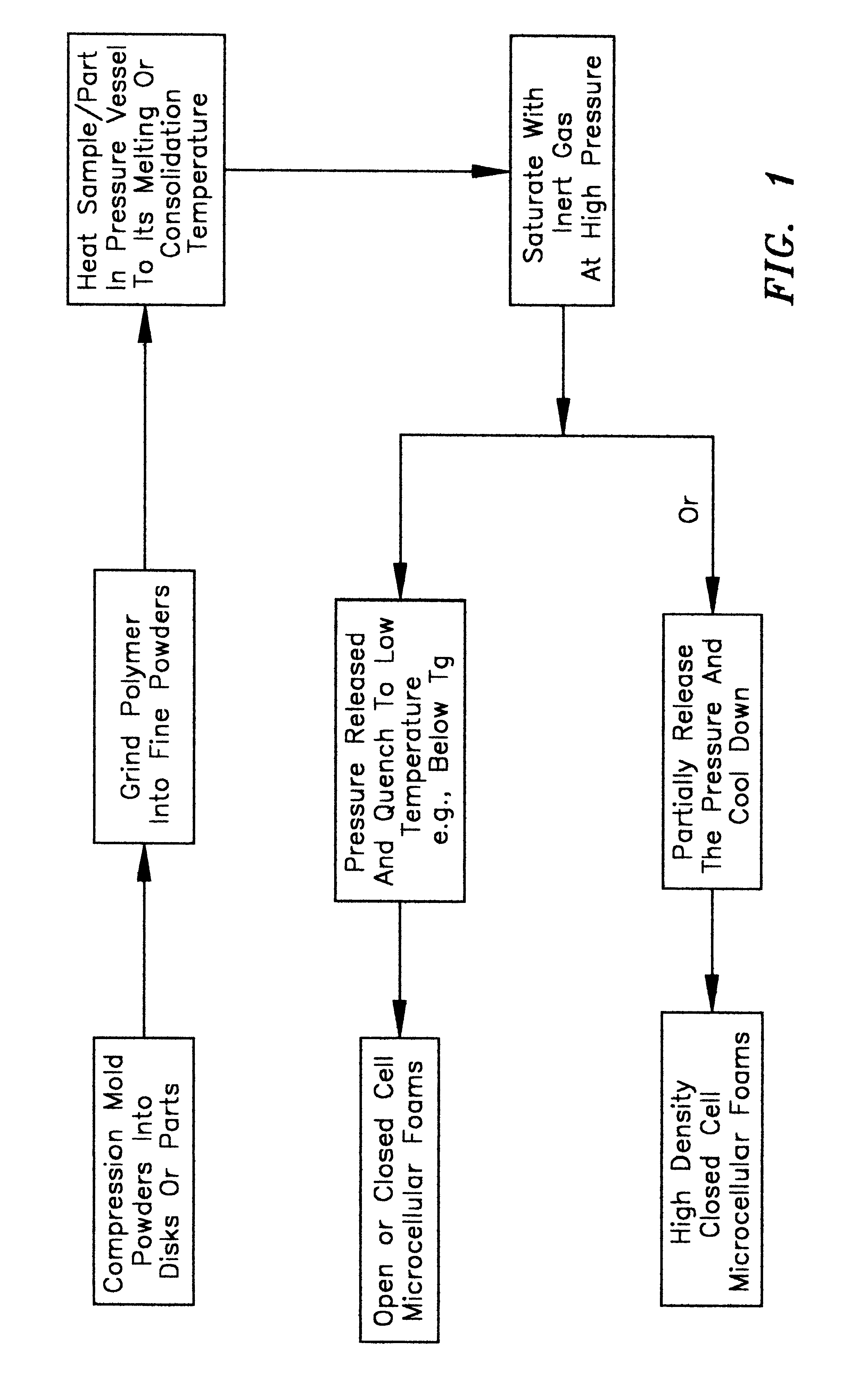 Microcellular polymer foams and method for their production