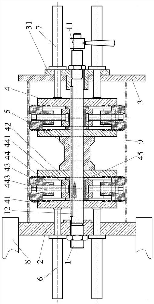 Precise laser welding combined clamp for large-diameter thin-wall round pipe