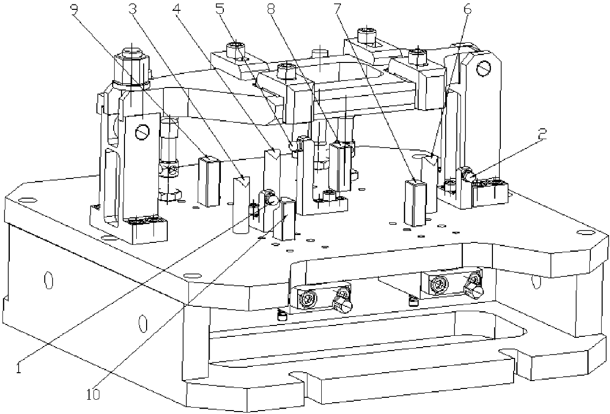 Tool for machining multiple guider blades of large gas turbine