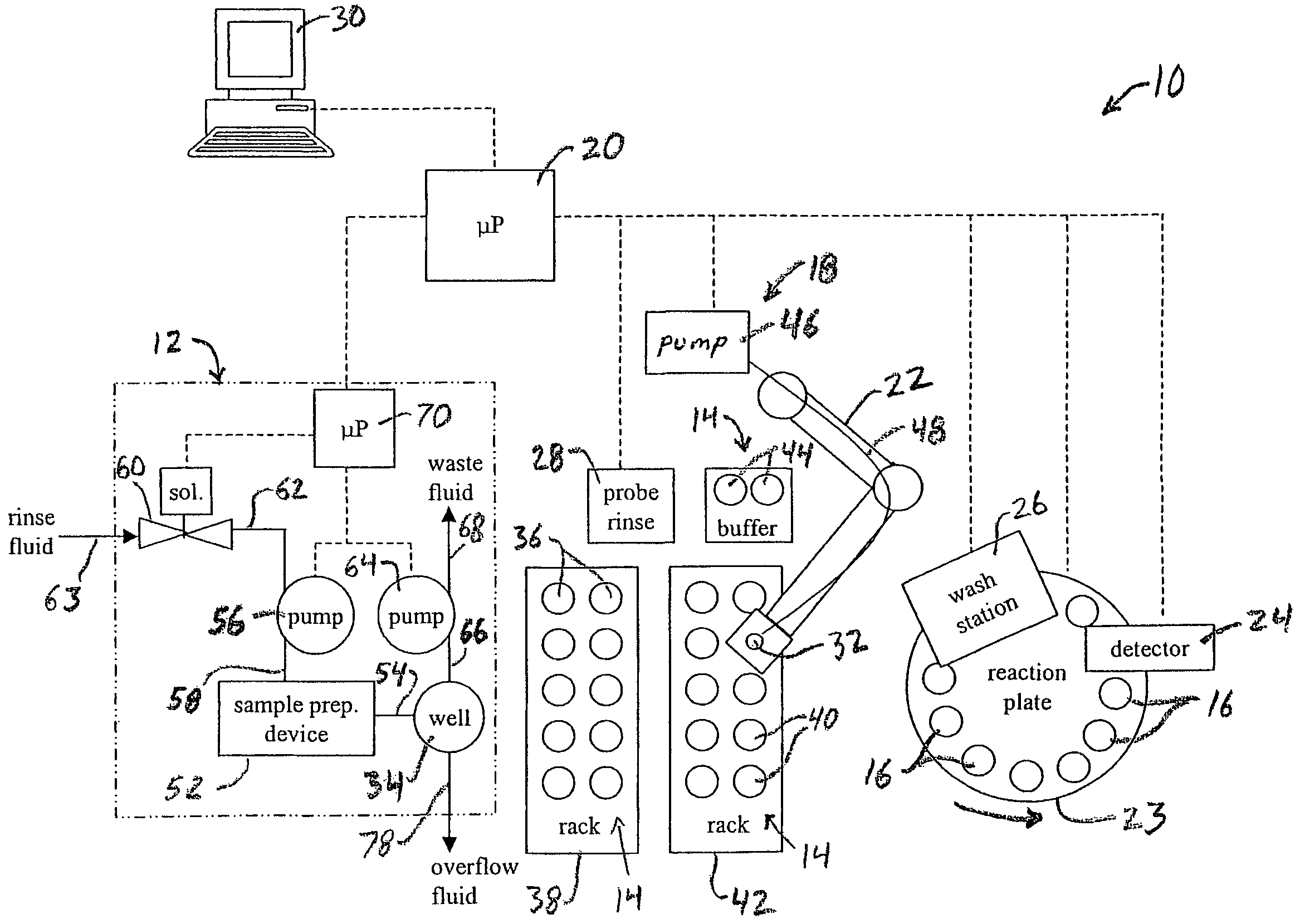 Method and apparatus for sample preparation in an automated discrete fluid sample analyzer