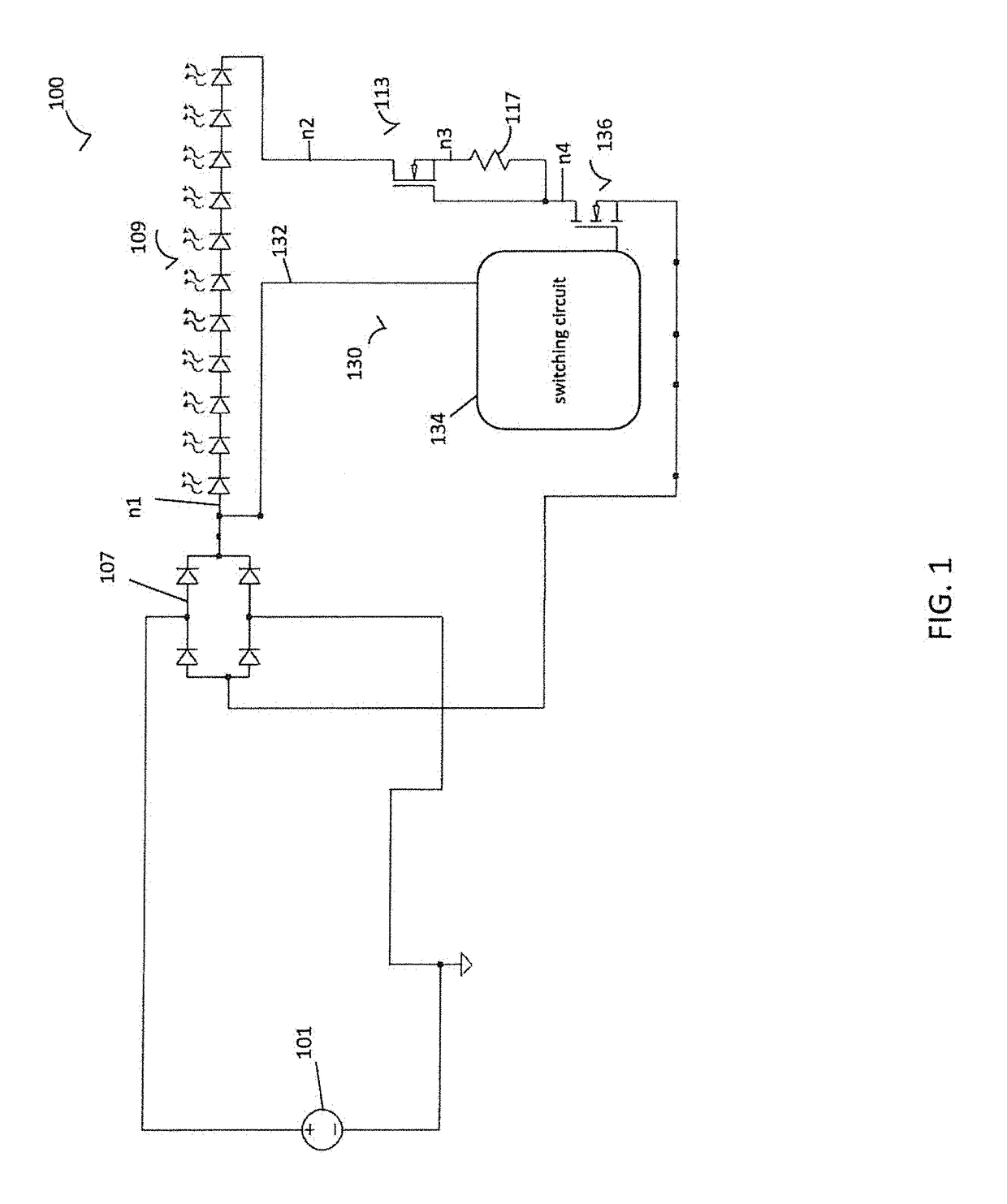 High frequency AC LED lighting system