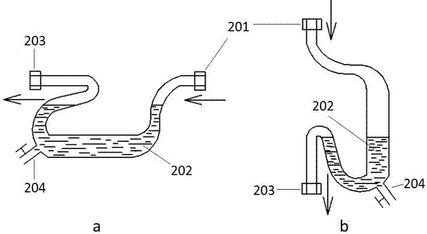 Liquid sample-reserving and sample-taking device