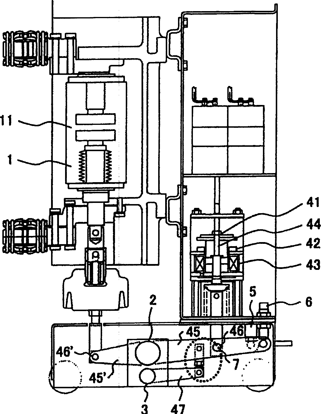 Electromagnetic operation device