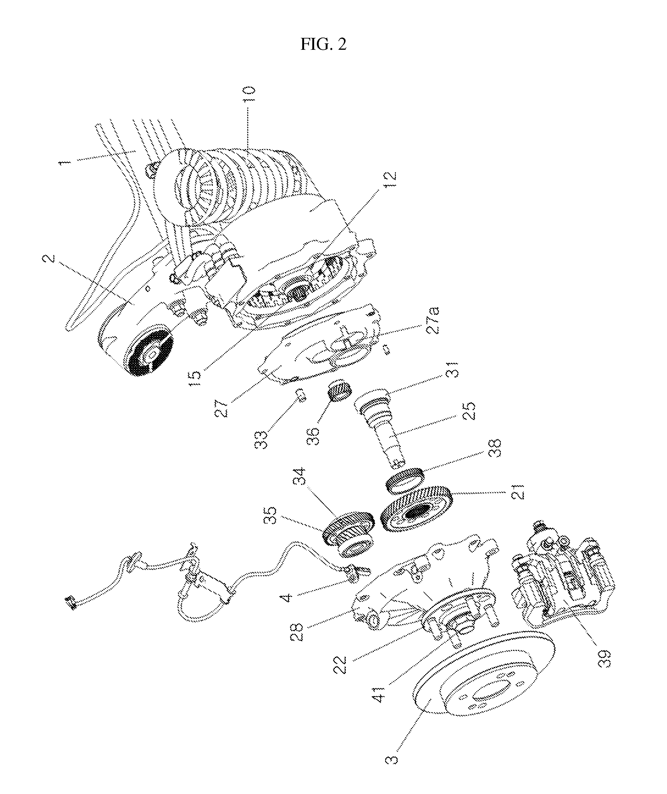 Device for driving rear wheel of electric vehicle