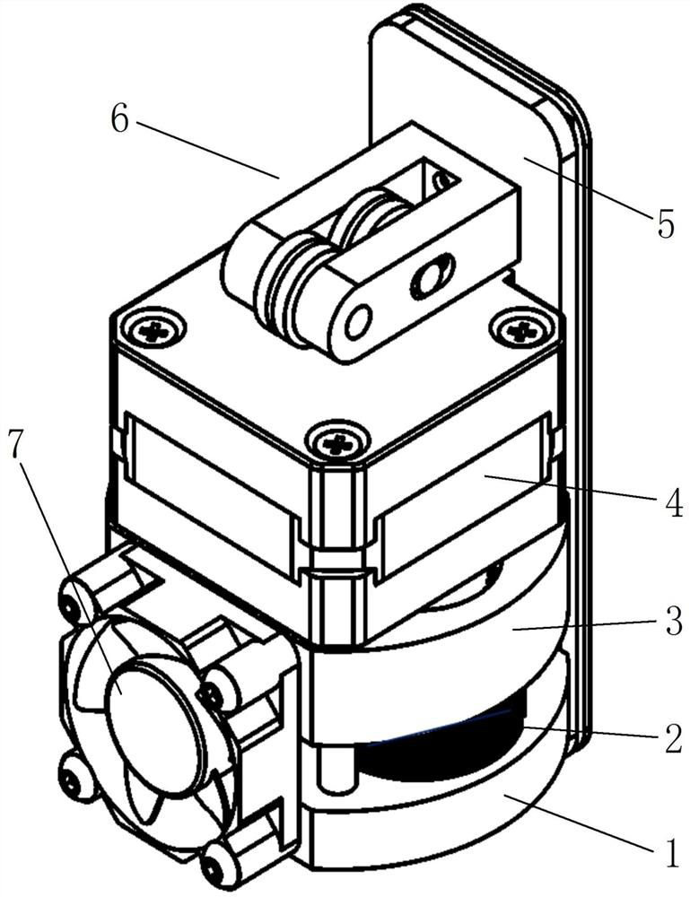 Efficient spiral extrusion structure suitable for 3D printer