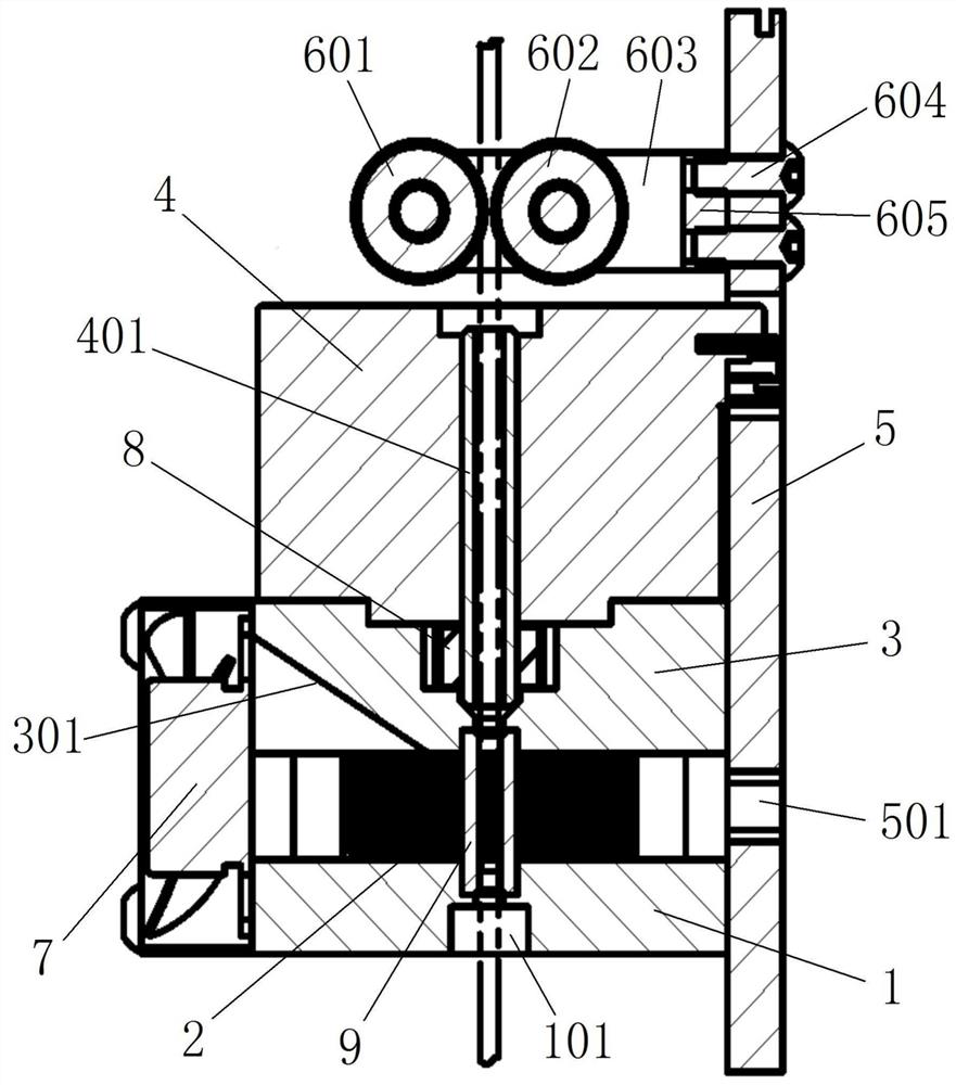 Efficient spiral extrusion structure suitable for 3D printer