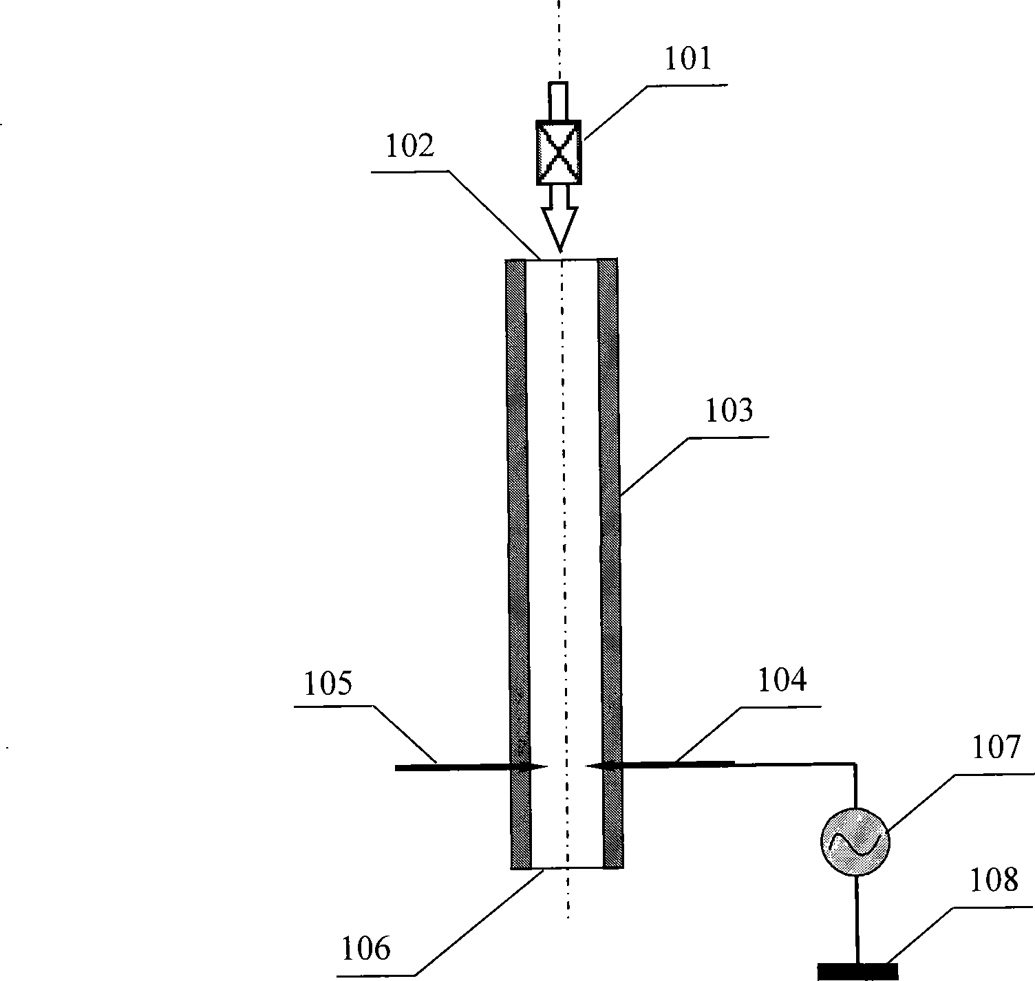 Simple atmosphere pressure suspending electrode cold plasma fluid generator