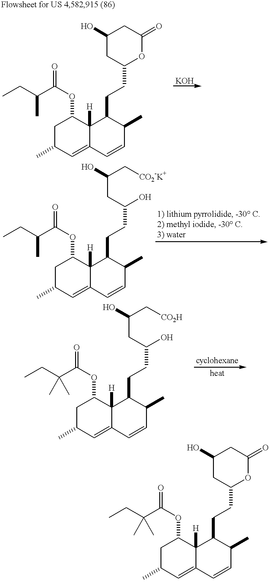 Process for producing simvastatin