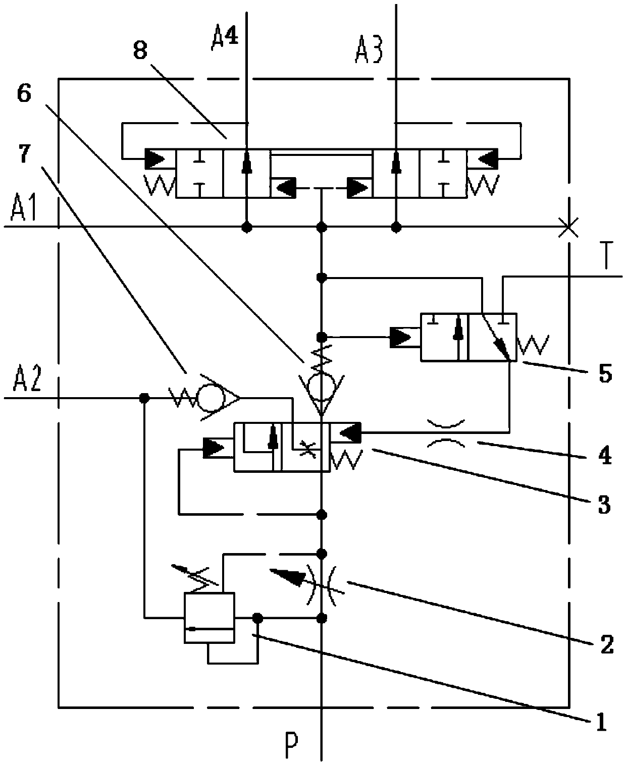 Flow divider priority valve