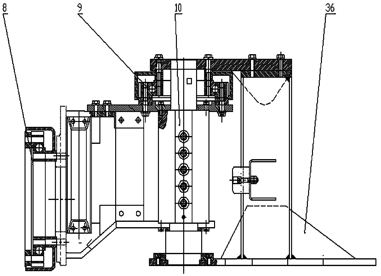 Breaking loading roadway repairing machine for coal mine