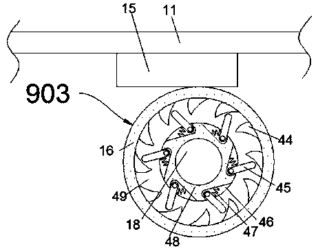 Carving knife device with multiple knife heads and capable of realizing free switching