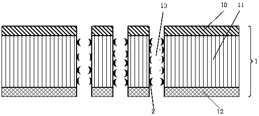 A solid nanoporous structure