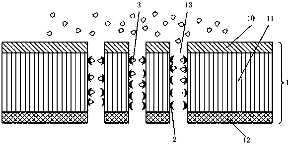 A solid nanoporous structure