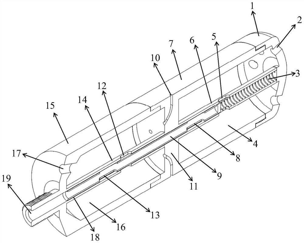 Self-advancing and retreating type jet flow drill bit and drilling method