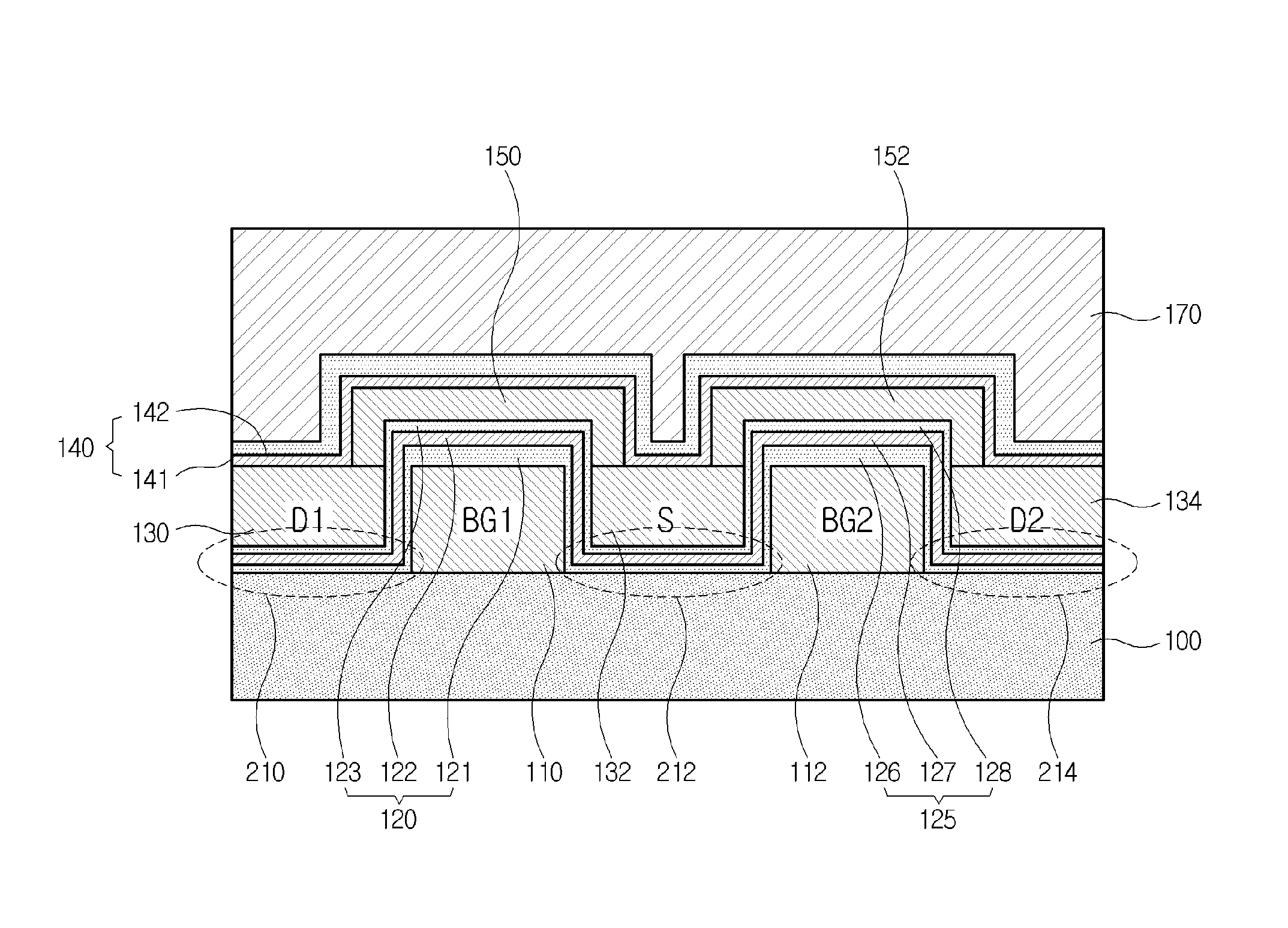 Neuromorphic device with excitatory and inhibitory functionalities