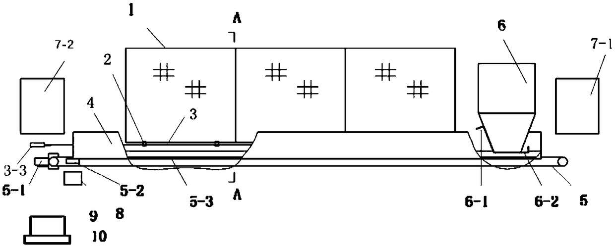 Rabbit cage feeding device and automatic control system thereof