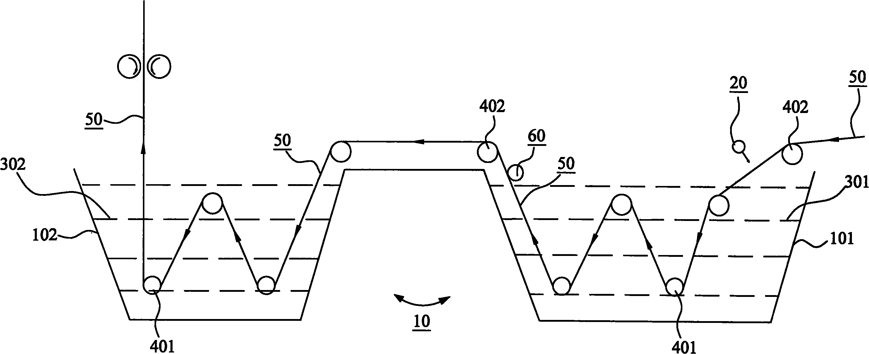 Method and device for infiltrating reinforced material and resin glue continuously