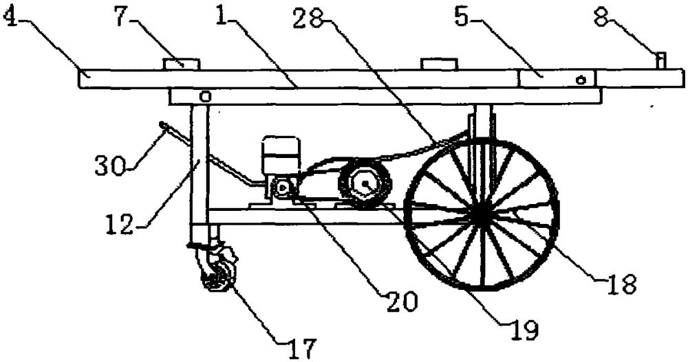 Simple wall board installing vehicle