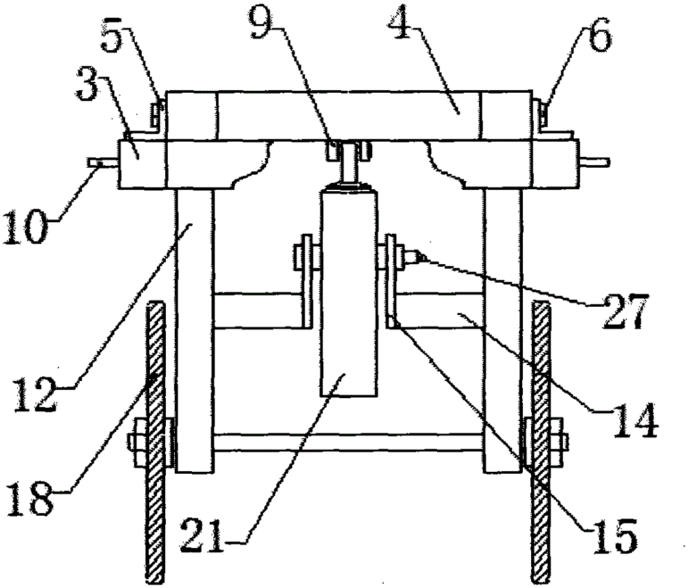 Simple wall board installing vehicle