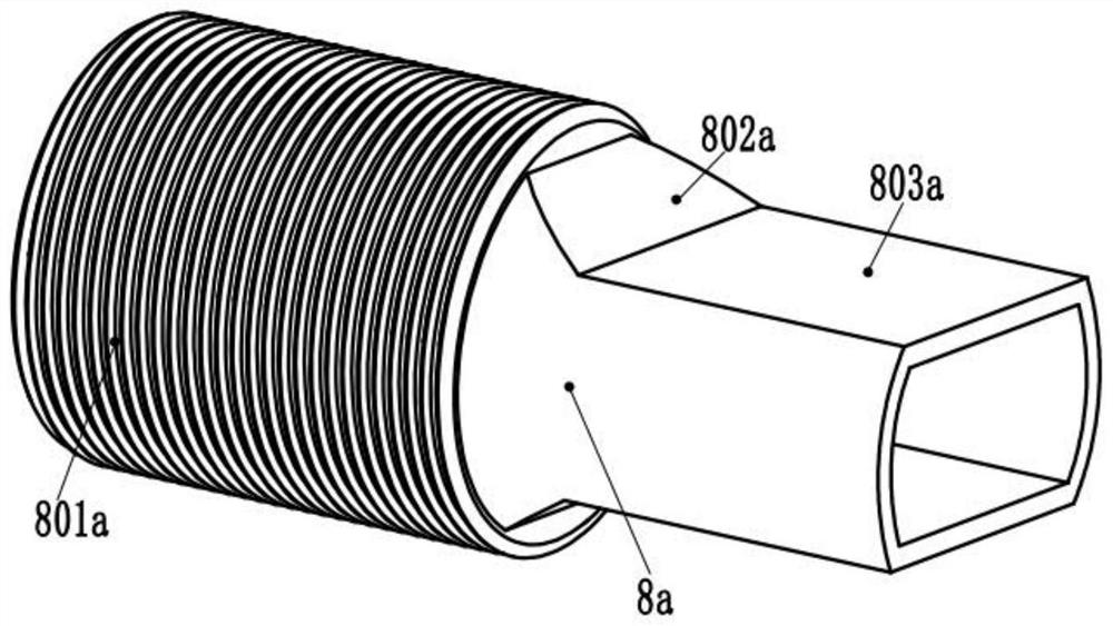 Telescopic nozzle capable of spraying stable airflow for gas shielded welding and using method of telescopic nozzle