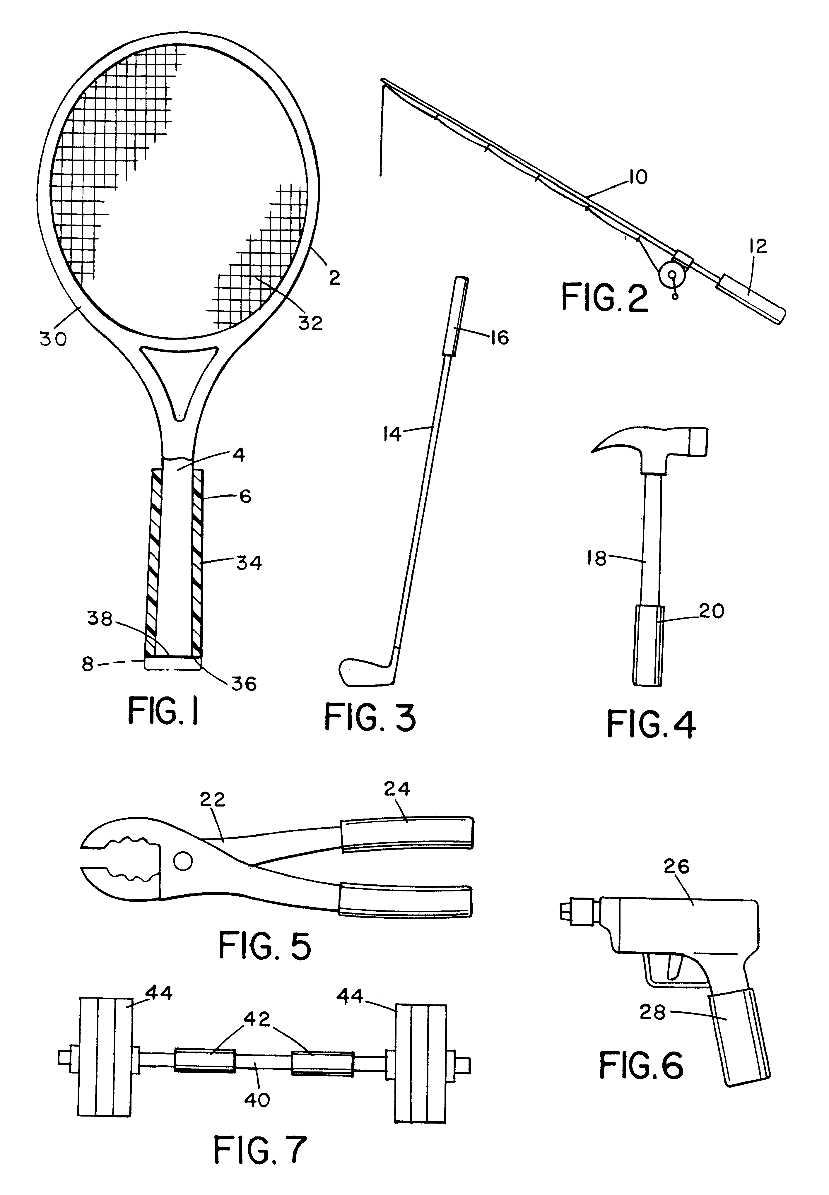 Low-odor single element equipment grip