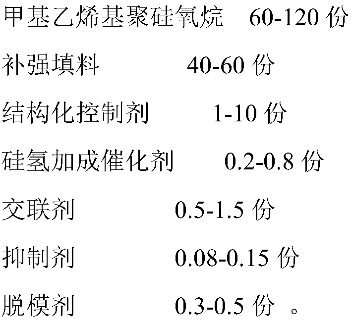 A kind of high-life silicone rubber for peristaltic pump tube and preparation method thereof