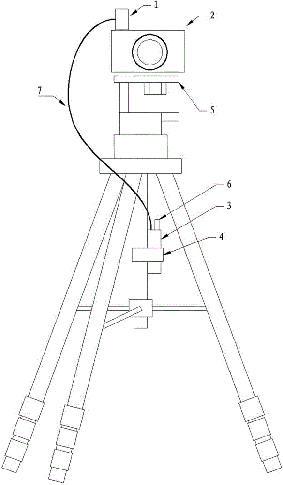 Tripod capable of remotely controlling camera shutter