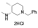 Novel method for synthesizing cis-1-benzyl-3-methylamino-4-methyl-piperidine